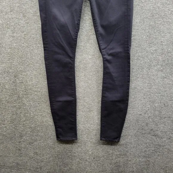 G-Star Raw D-STAQ Jeans Women's 26 Black Mid Rise Skinny Denim NWOT MSRP $180