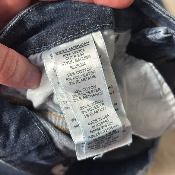 Good American Good Legs Blue Skinny Jeans Size 10/30