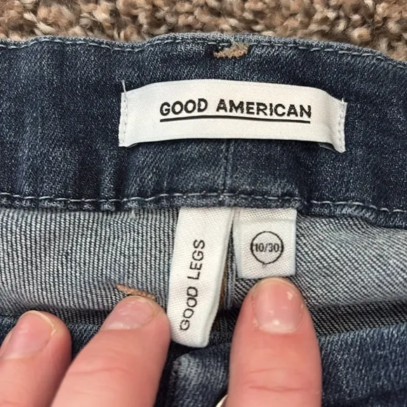Good American Good Legs Blue Skinny Jeans Size 10/30