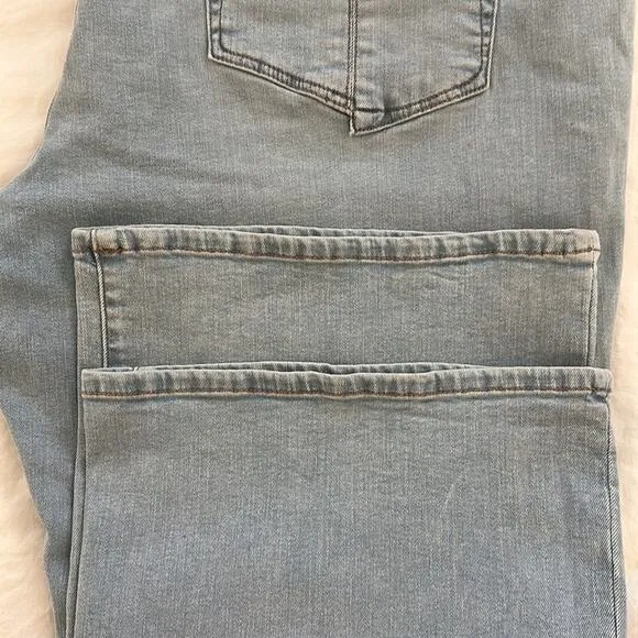 Good American Good Legs Crop Mini Boot Denim Jeans Indigo NEW Size 22