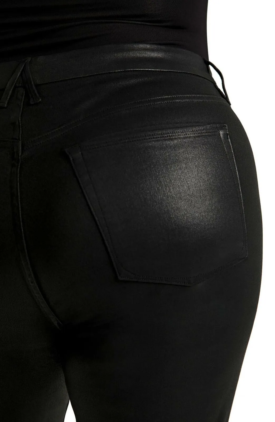 Good American Women's Good Legs Coated Ankle Skinny Jeans
