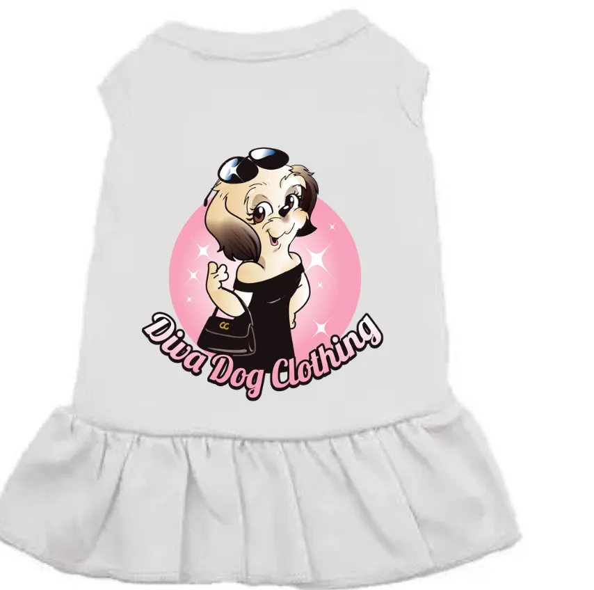 Graphic Tee Shirt Dress:  Dog Diva Clothing