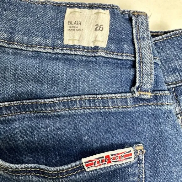 Hudson | Blair High Rise Skinny Ankle Denim Blue Jeans | Size 26