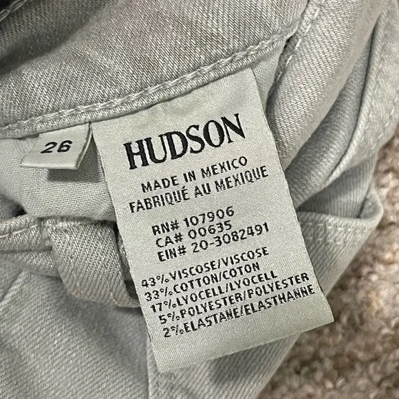 Hudson Suzzi MidRise Ankle Super Skinny Jeans