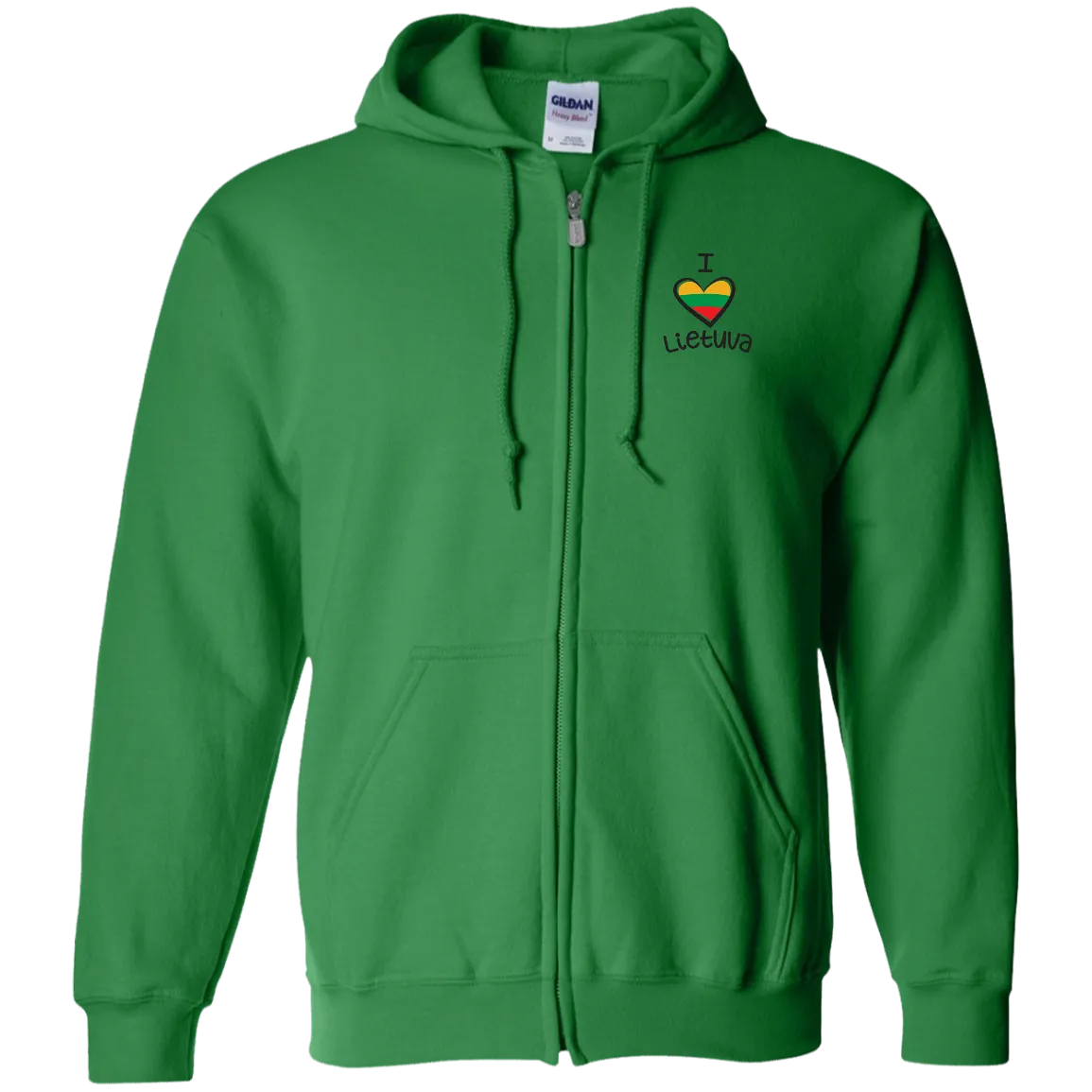 I Love Lietuva - Men/Women Unisex Comfort Full-Zip Hoodie