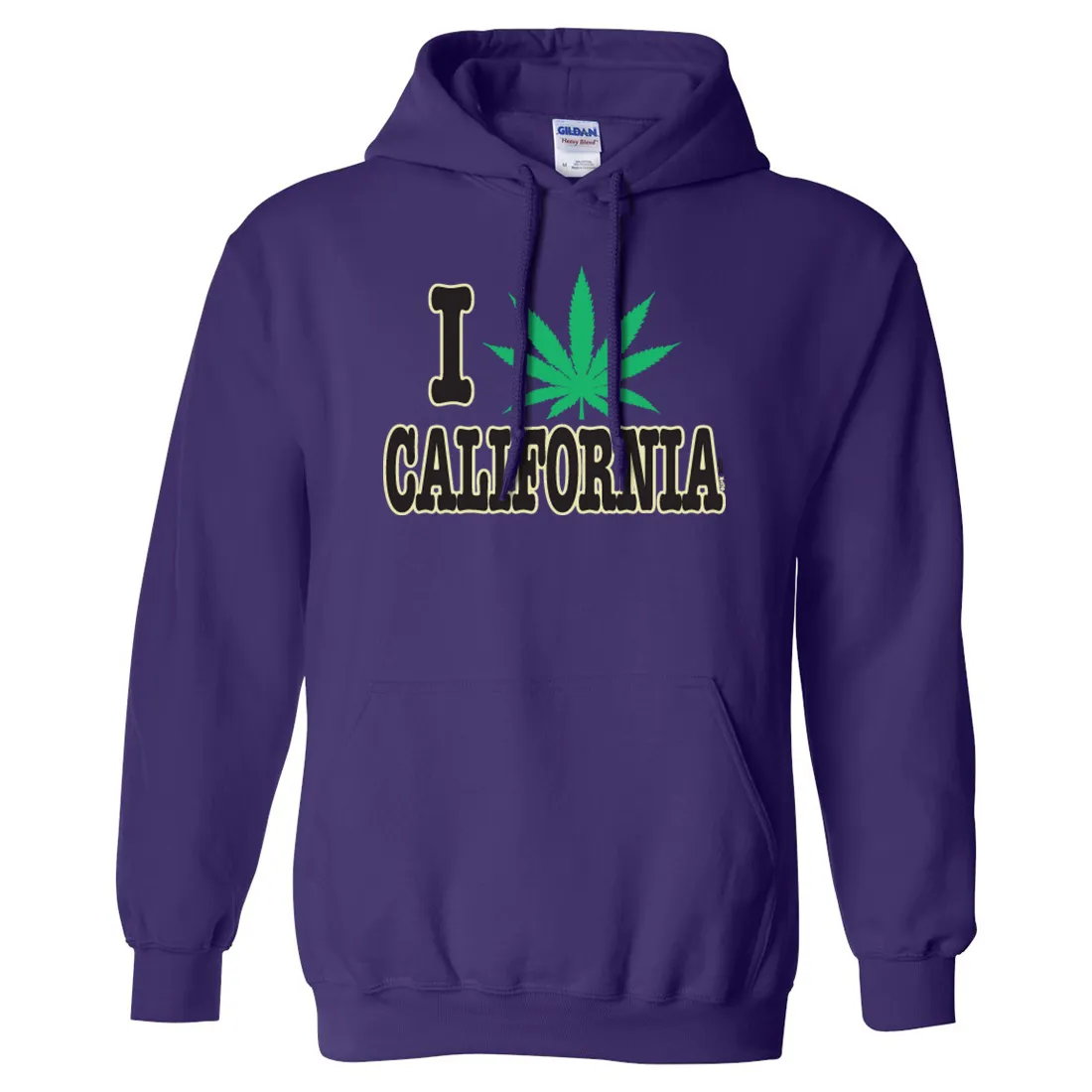 I Love Pot California Sweatshirt Hoodie
