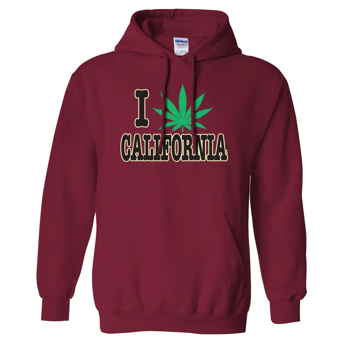 I Love Pot California Sweatshirt Hoodie