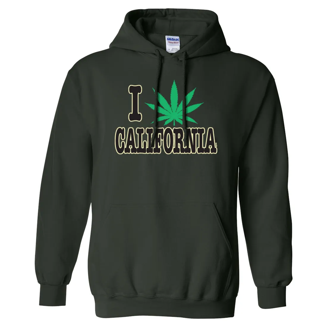 I Love Pot California Sweatshirt Hoodie