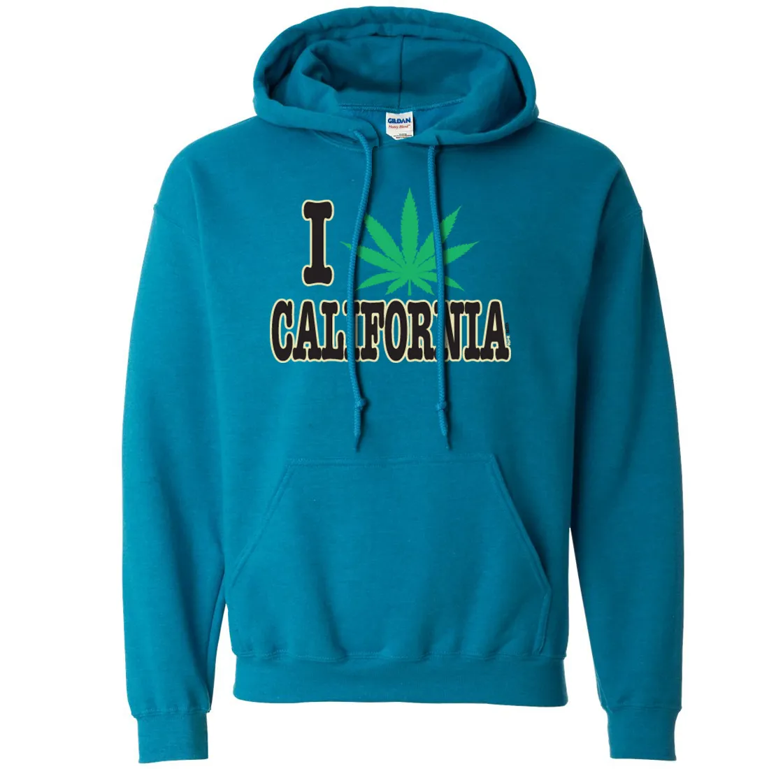I Love Pot California Sweatshirt Hoodie