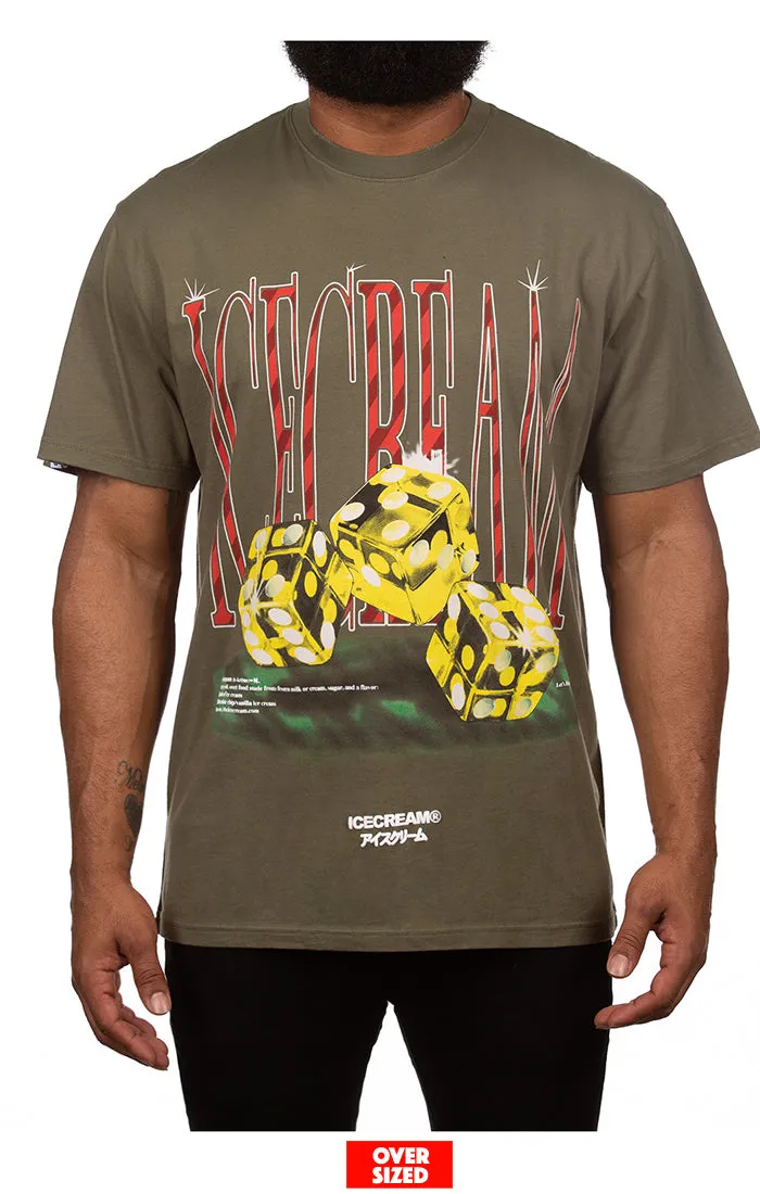 Icecream Fear Of A Rich Planet Olive Tee