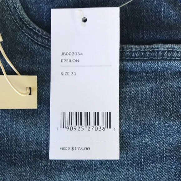 J Brand 1044 Denim Shorts Mid-Rise Epsilon sz 31