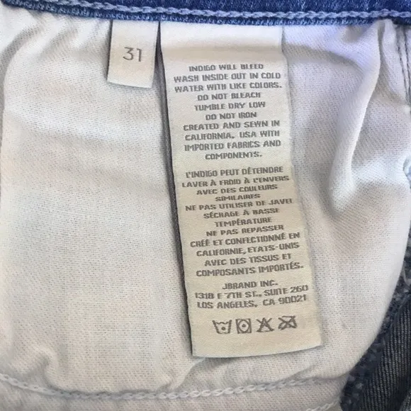 J Brand 1044 Denim Shorts Mid-Rise Epsilon sz 31