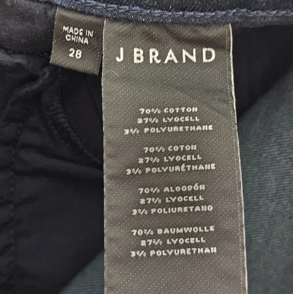 J brand Lillie High Rise Crop Skinny Navy Blue Jeans 28 NWT