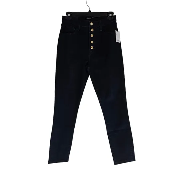 J brand Lillie High Rise Crop Skinny Navy Blue Jeans 28 NWT