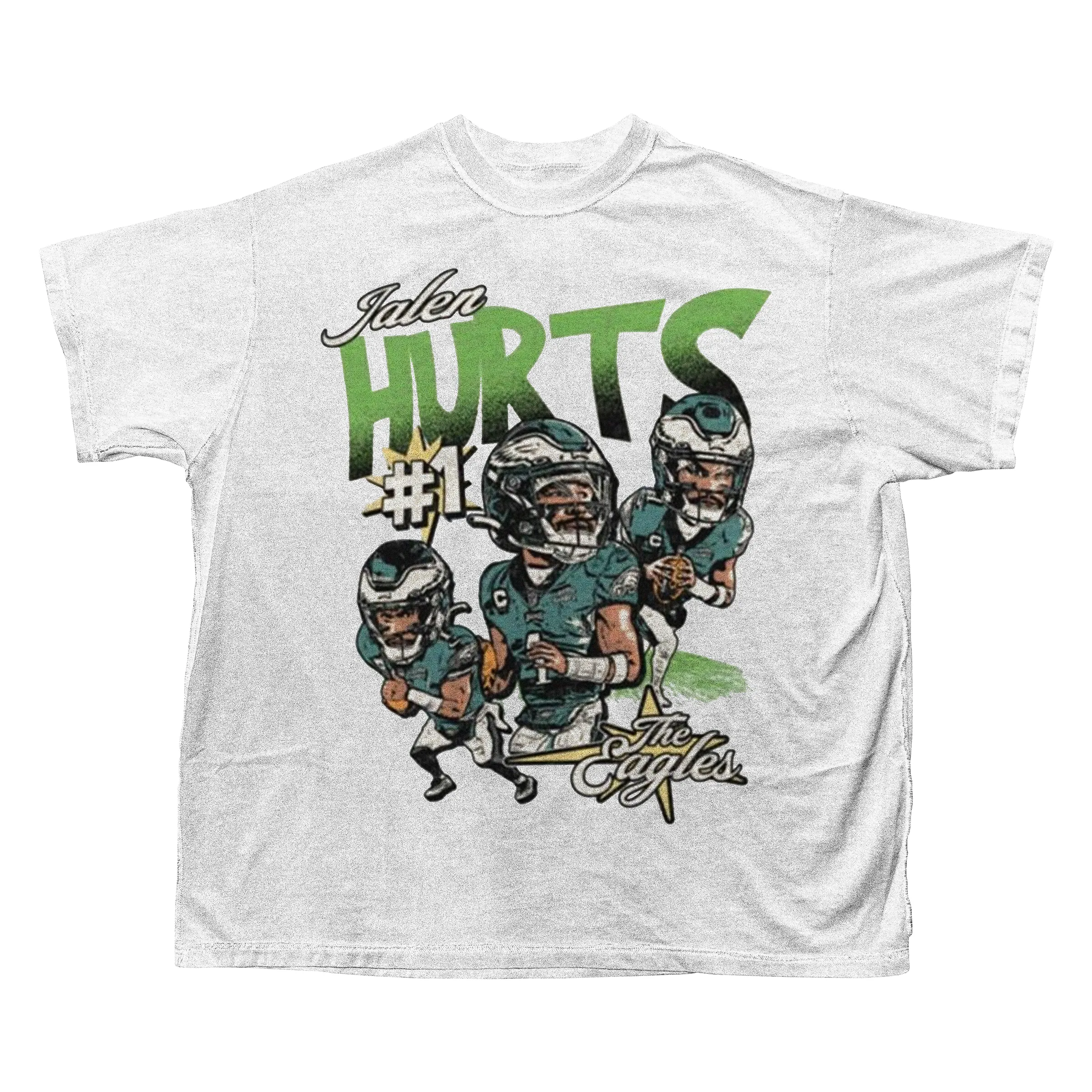 JALEN HURTS ANIMATED T-SHIRT (WHITE)