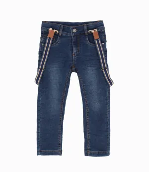 Jeans Niño Con Suspensores