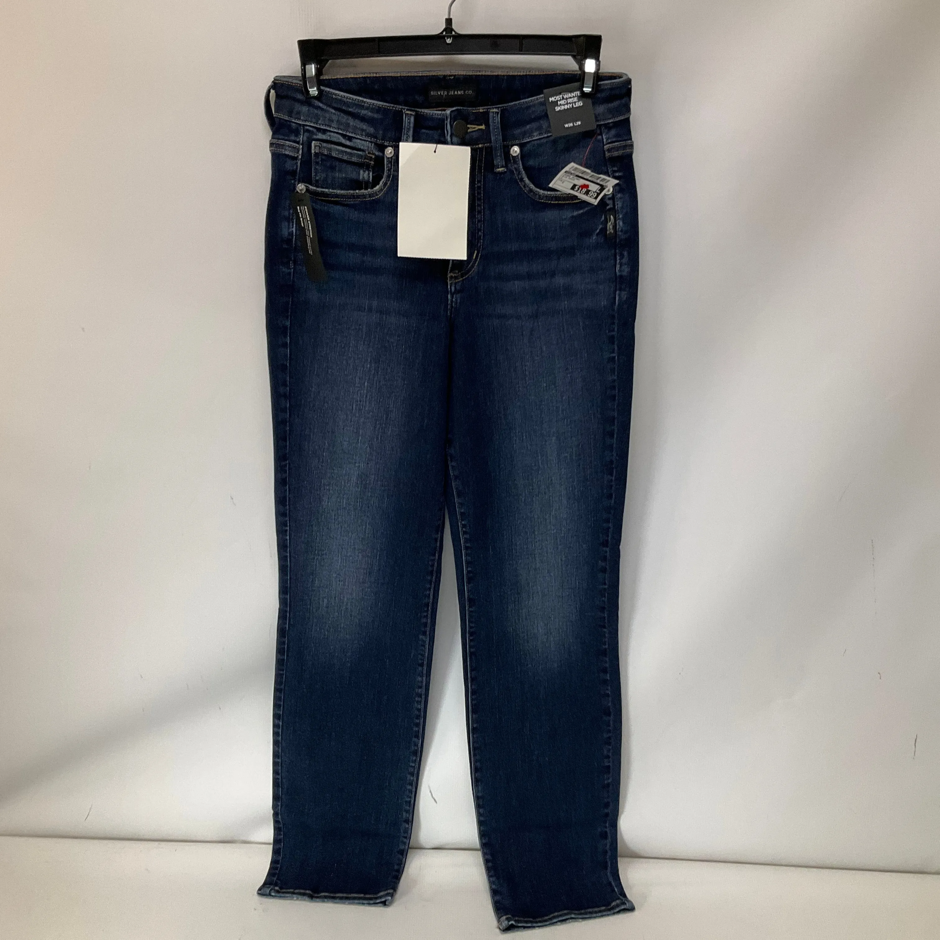 Jeans Skinny By Silver In Blue Denim, Size: 2