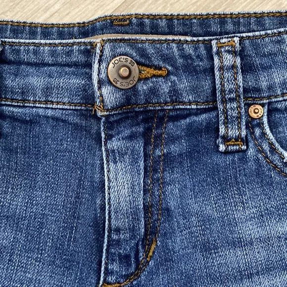 Joe’s Blue Distressed Denim Jean Shorts Size 25 Raw Hem &amp; Pockets