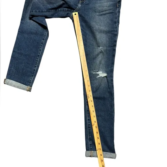 Joe's Jeans Boyfriend Slim Ankle Jeans Womens Size 24 NWT Blue Denim Distressed