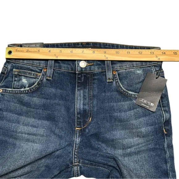 Joe's Jeans Boyfriend Slim Ankle Jeans Womens Size 24 NWT Blue Denim Distressed