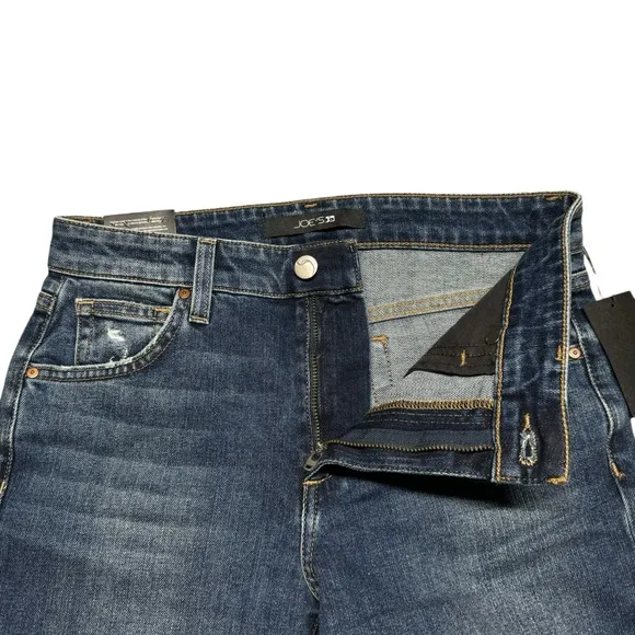 Joe's Jeans Boyfriend Slim Ankle Jeans Womens Size 24 NWT Blue Denim Distressed