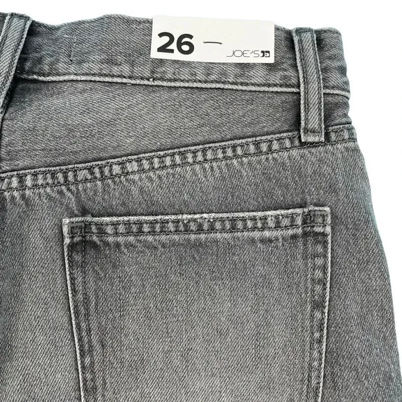 Joe's Jeans High rise Denim Gray Shorts Size 26 Distressed Emmy 3&quot; length