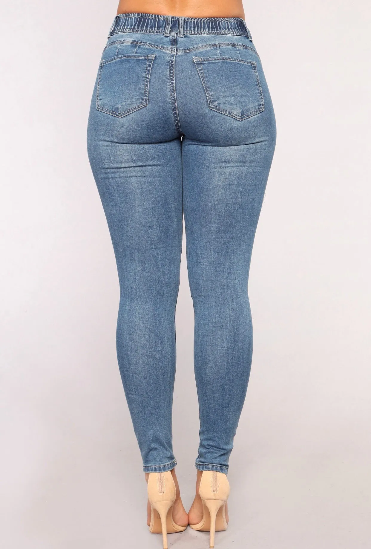 Jogger jeans medium -blue wash
