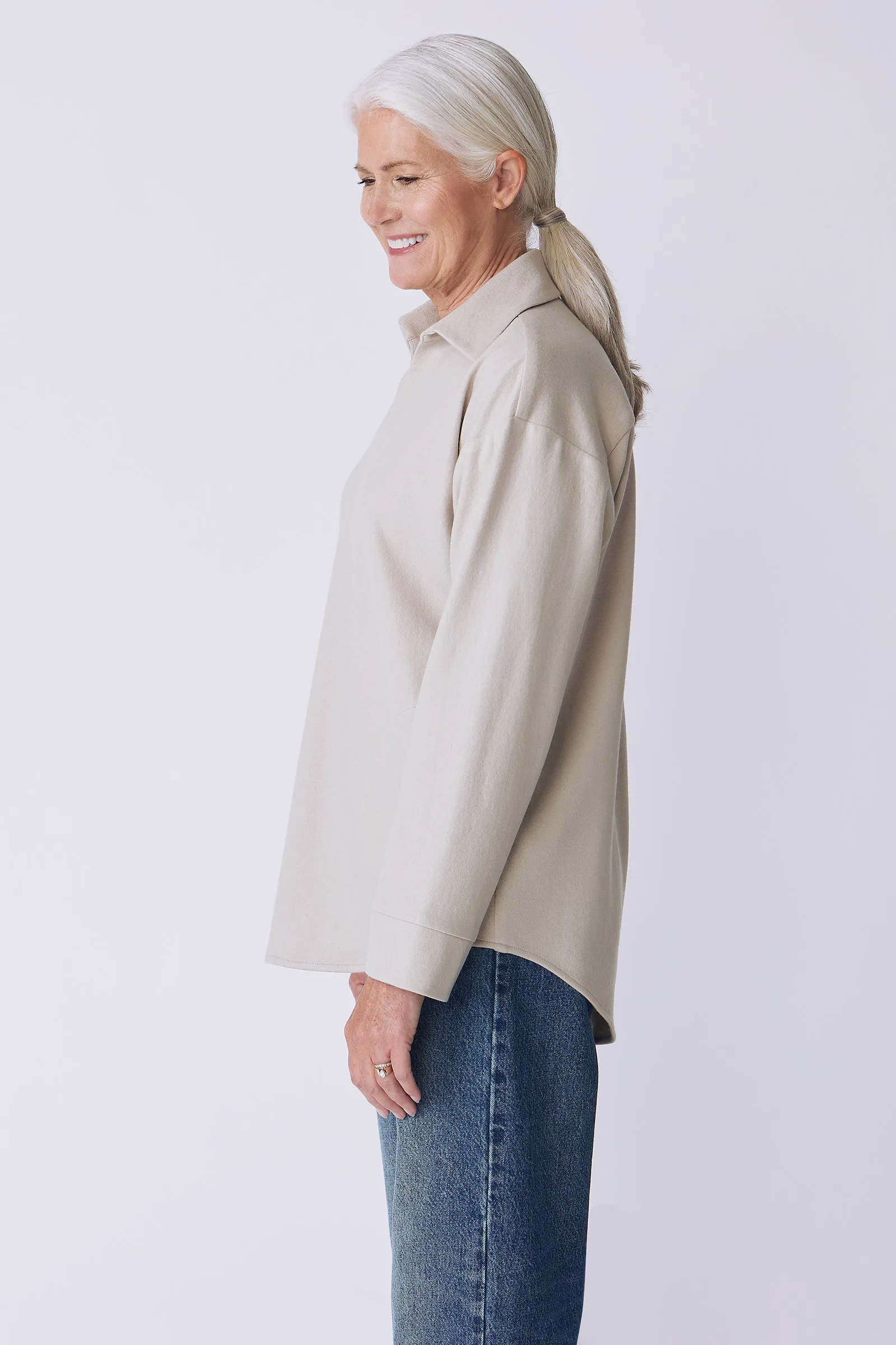 Julian Collared Pullover - Mink