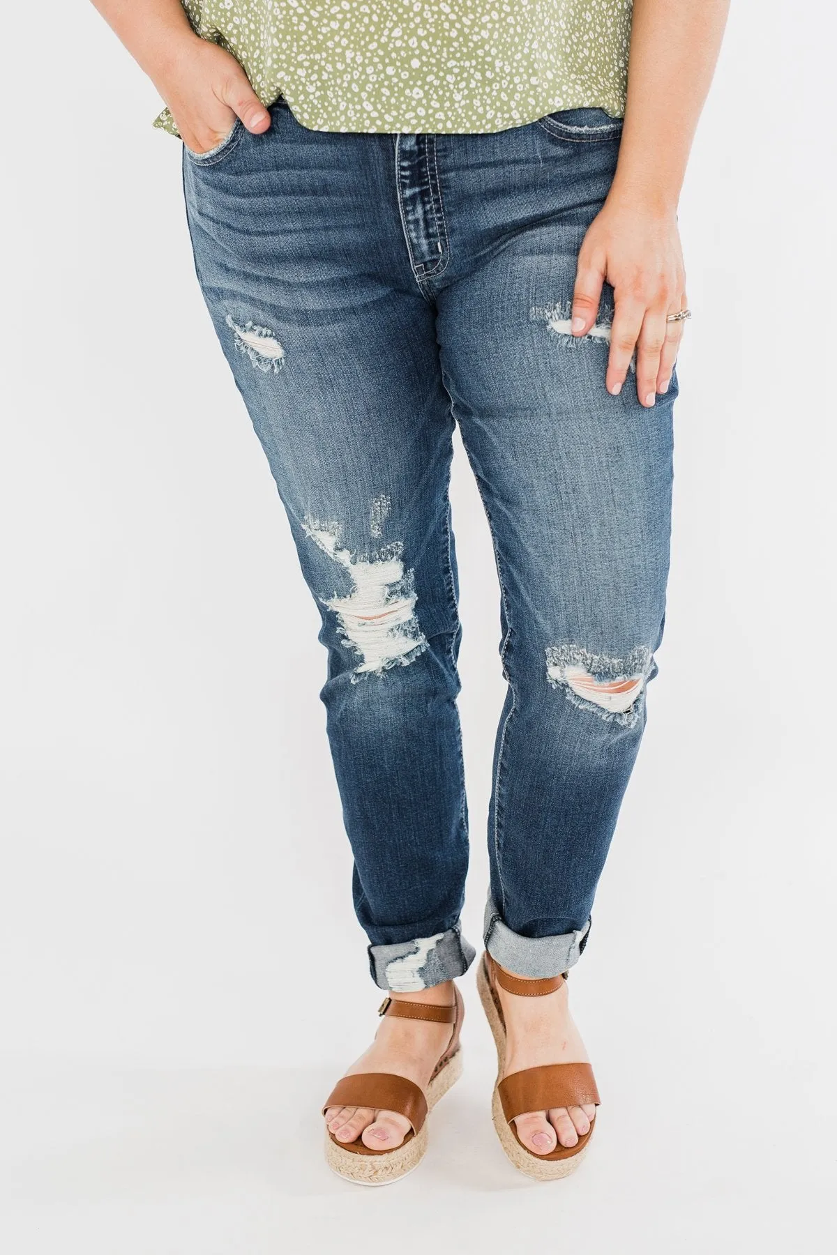 KanCan Distressed Jeans- Ariel Wash