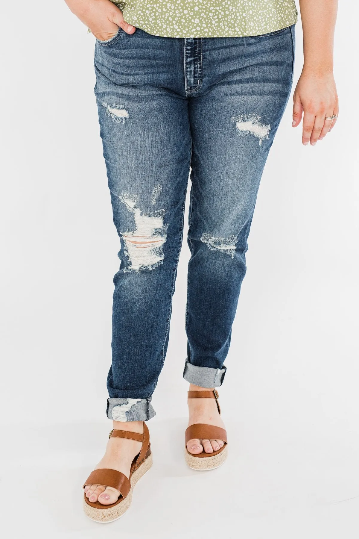KanCan Distressed Jeans- Ariel Wash