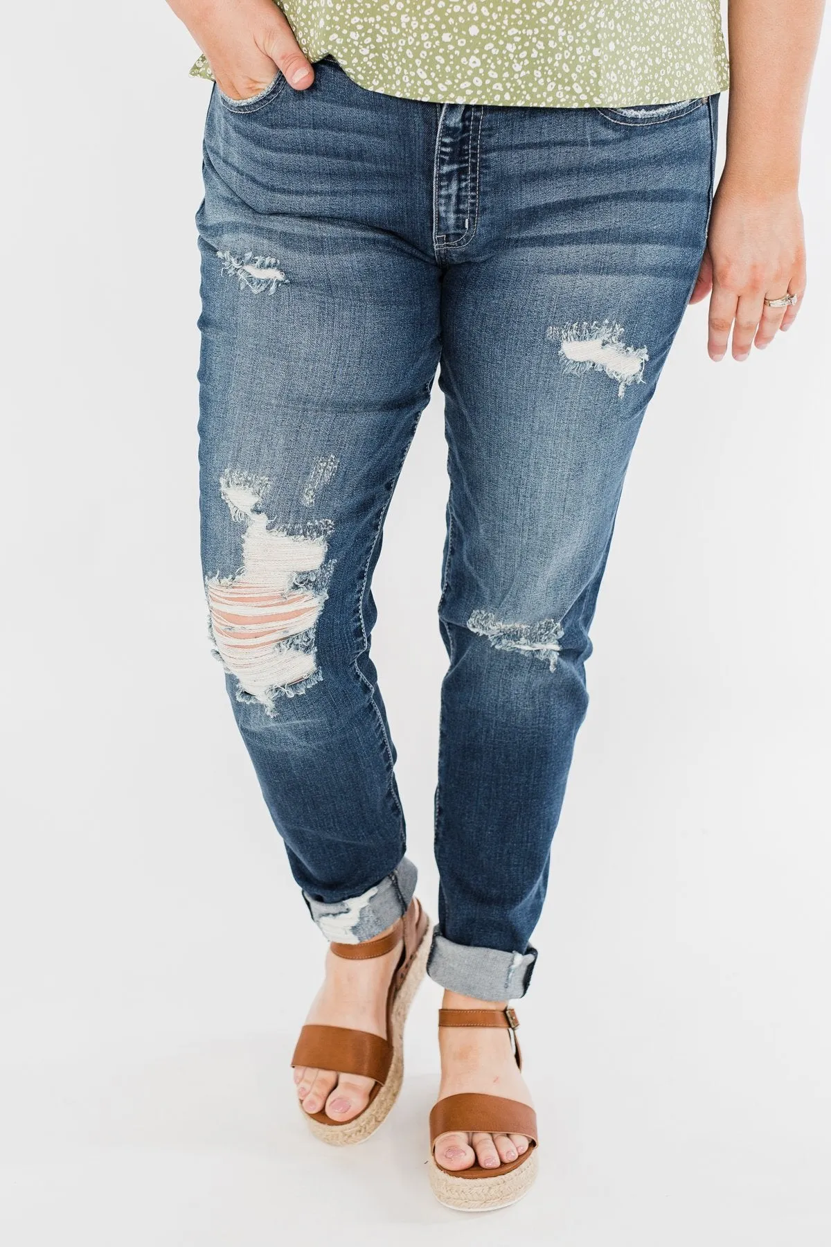 KanCan Distressed Jeans- Ariel Wash