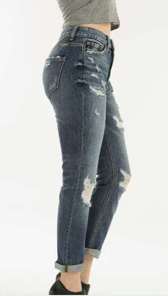 KanCan High Rise Girlfriend Fit Jeans