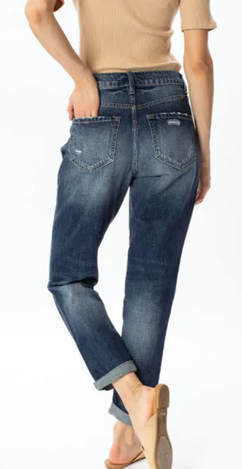 KanCan High Rise Girlfriend Fit Jeans