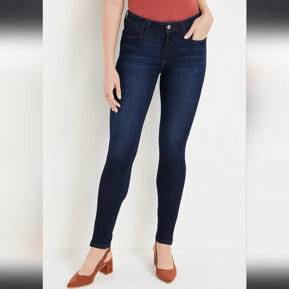 Kancan Skinny Jeans 23 W, 31 L Dark Blue Slim Stretch Denim Mid Rise Jegging