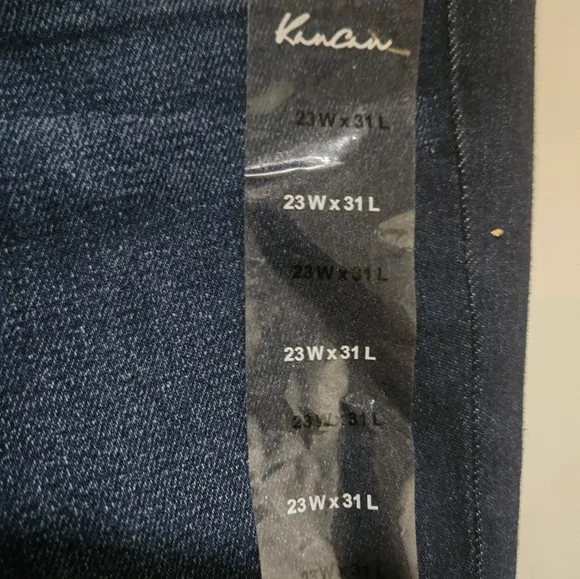 Kancan Skinny Jeans 23 W, 31 L Dark Blue Slim Stretch Denim Mid Rise Jegging
