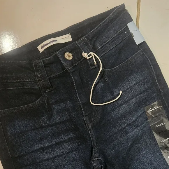 Kancan Skinny Jeans 23 W, 31 L Dark Blue Slim Stretch Denim Mid Rise Jegging