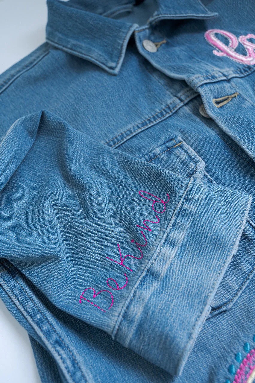 Kids Embroidered Denim Jacket