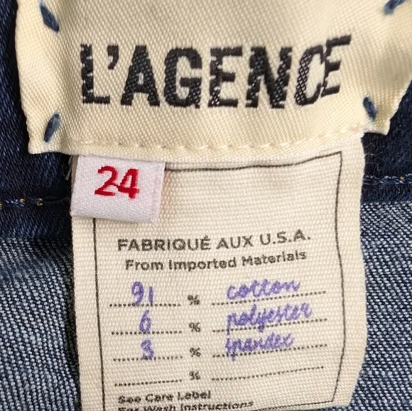 L’Agence Jeans Crop Baby Flare Pacifica Tru Blu 24