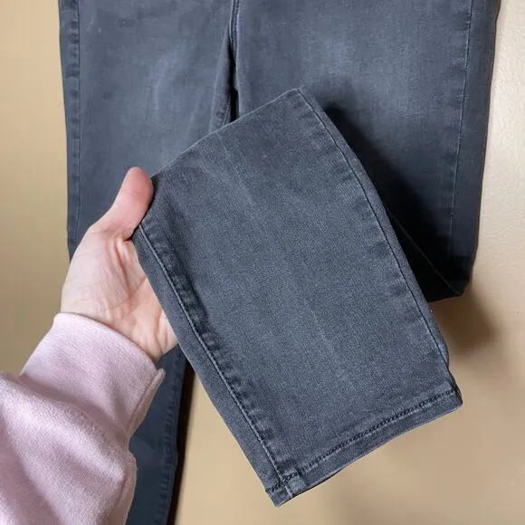 L'AGENCE Margot High Rise Ankle Skinny Jeans Black Wash Size 28