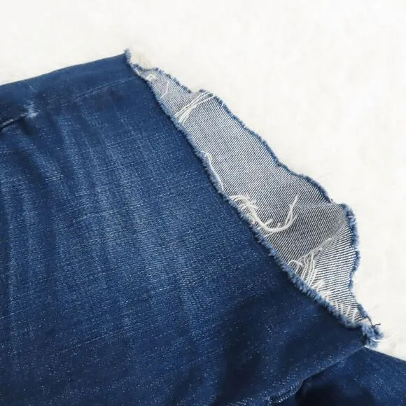 L'Agence Blue Audrey Denim Shorts in Bering Size 25