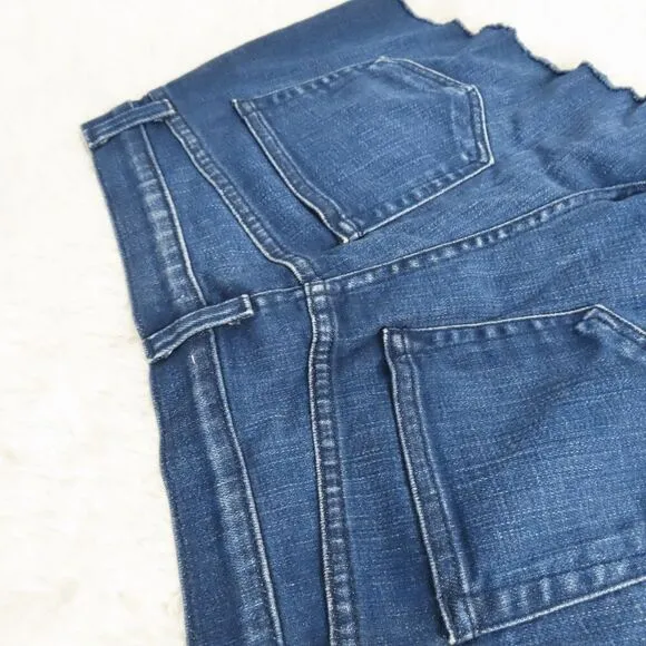 L'Agence Blue Audrey Denim Shorts in Bering Size 25