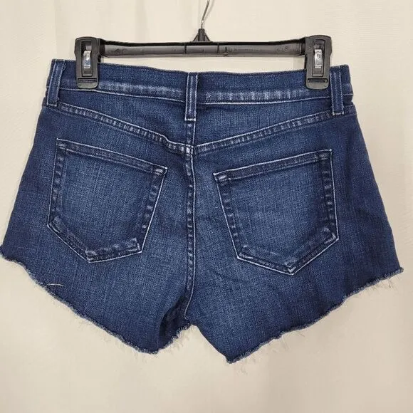L'Agence Blue Audrey Denim Shorts in Bering Size 25