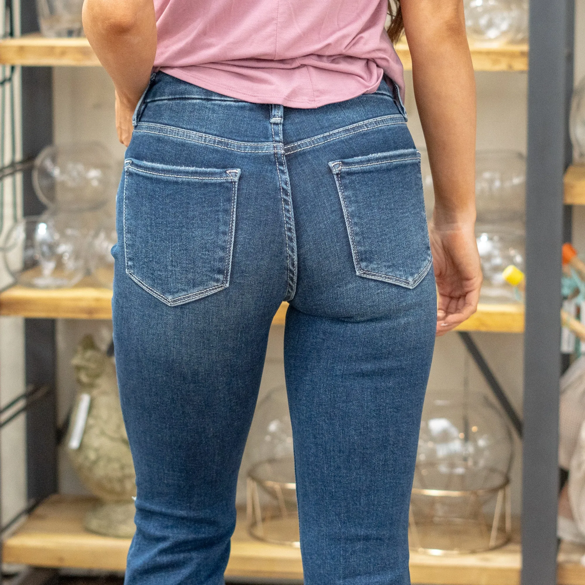 Larimar High Rise Distressed Boot Cut Regular & Plus Sizes