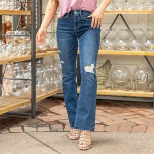 Larimar High Rise Distressed Boot Cut Regular & Plus Sizes