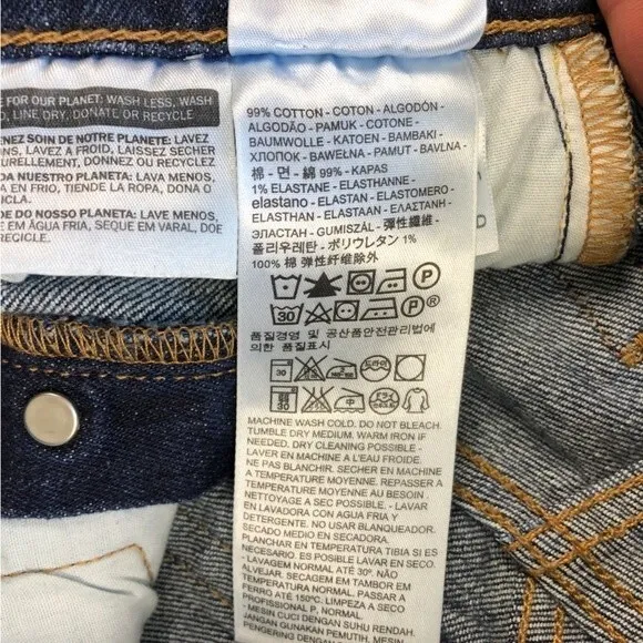 Levi's High Rise 501 S Skinny Jeans in Supercharger - Size 24