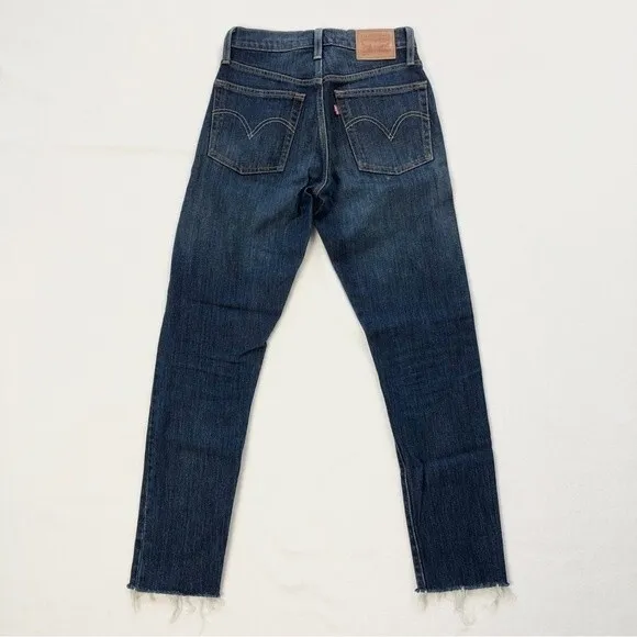 Levi's High Rise 501 S Skinny Jeans in Supercharger - Size 24