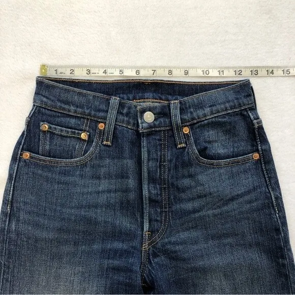 Levi's High Rise 501 S Skinny Jeans in Supercharger - Size 24