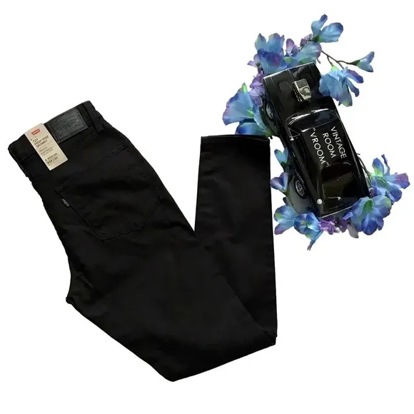 Levi's NWT 721 High Rise Skinny Distressed Black Jeans Women Various