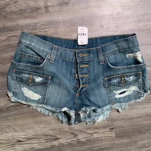 LF shorts brand new. Carmar rigid denim mid- rise frayed hem. size 27