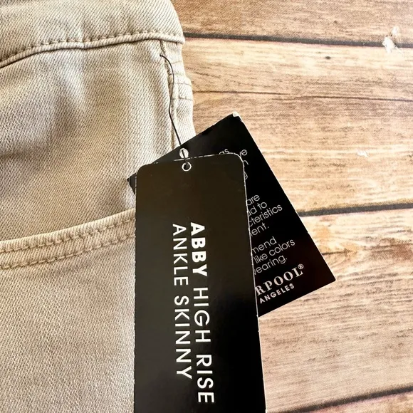 Liverpool Jeans Women’s Size 4/27 Abby High Rise Ankle Skinny Chai Tan NWT